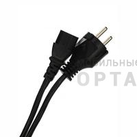 Кабель компьютер - розетка 220V EU (прямой) <VDE>3GX0,5mm2, 3,0m, медь, Telecom <TE021-CU0.5-3> (1/50)