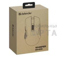 Беспроводная игровая мышь DEFENDER Whisper GM-209, 7кн, 7200dpi, 3в1, 400mAh, RGB, белый (1/32) Беспроводная игровая мышь DEFENDER Whisper GM-209, 7кн, 7200dpi, 3в1, 400mAh, RGB, белый (1/32)