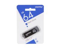 Флешка USB 64Gb SmartBuy Twist, USB 2.0, черный